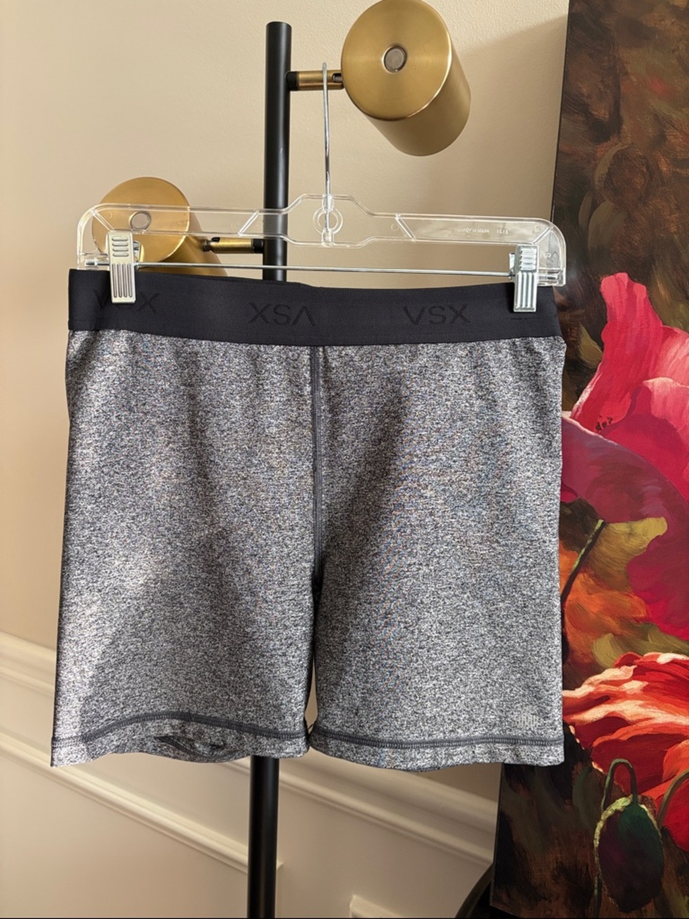 VSX Heather Gray Athletic Bike Shorts